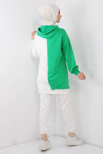Arma Detaylı Sweatshirt TSD220419 Beyaz - 5