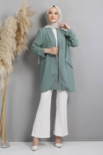 Ayrobin Yazlık Ceket TSD220638 Mint Yeşili 