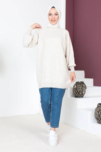 Basic Triko Tunik TSD230715 Bej 