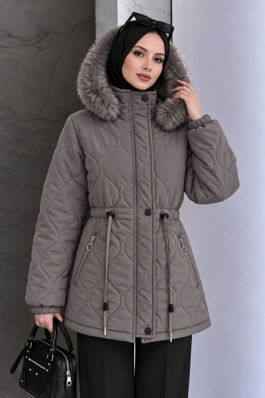 Beli Tünelli Kısa Nova Mont TSD260361 Gri - 1
