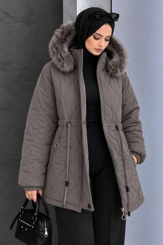 Beli Tünelli Kısa Nova Mont TSD260361 Gri - 3