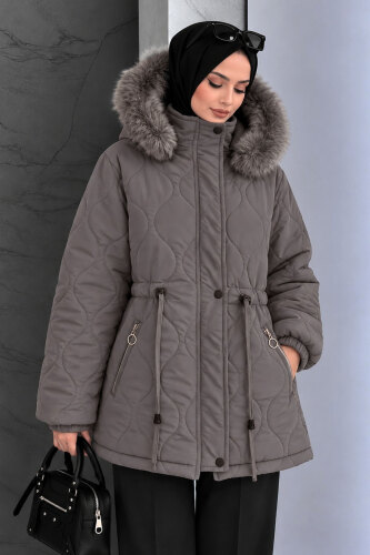 Beli Tünelli Kısa Nova Mont TSD260361 Gri - 4