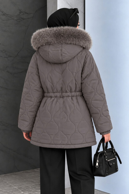 Beli Tünelli Kısa Nova Mont TSD260361 Gri - 6