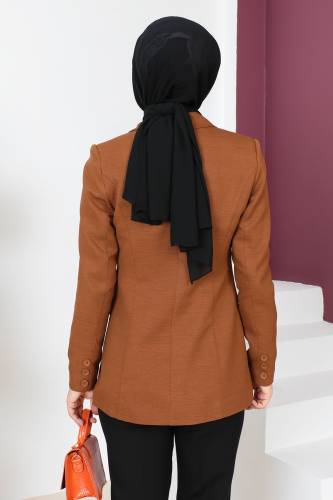 Blazer Ceket TSD230625 Kahverengi - 5