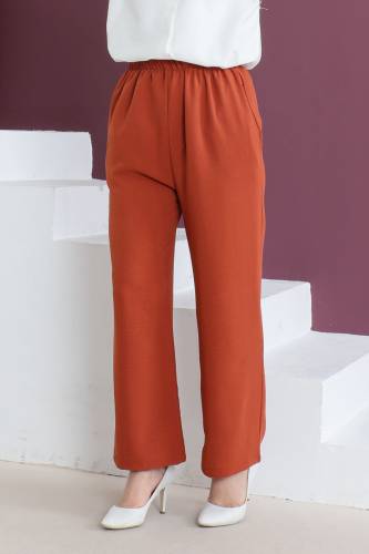 Cepli Ayrobin Pantolon TSD230506 Kiremit - Tesettür Dünyası (1)