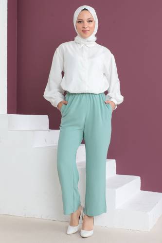 Cepli Ayrobin Pantolon TSD230506 Su Yeşili 