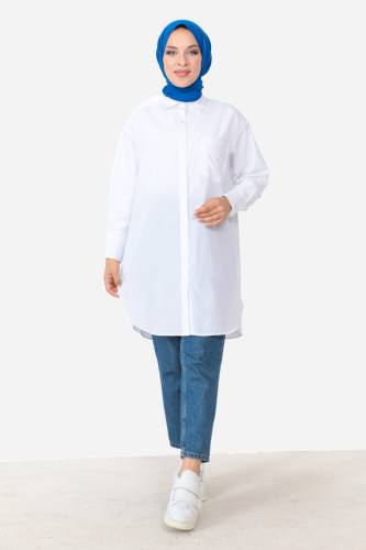 Cepli Tunik TSD230903 Beyaz 
