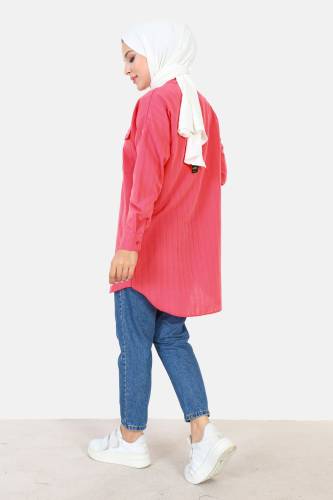 Çift Cepli Tunik TSD230920 Pembe - 5