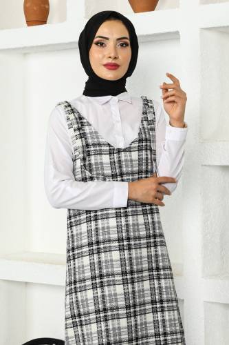 Desenli Jile TSD221103 Füme - Tesettür Dünyası (1)