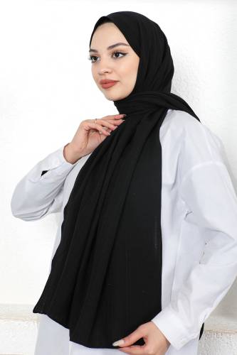 Dokulu Şal S012 Siyah 
