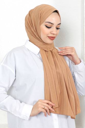 Dokulu Şal S012 Taba 