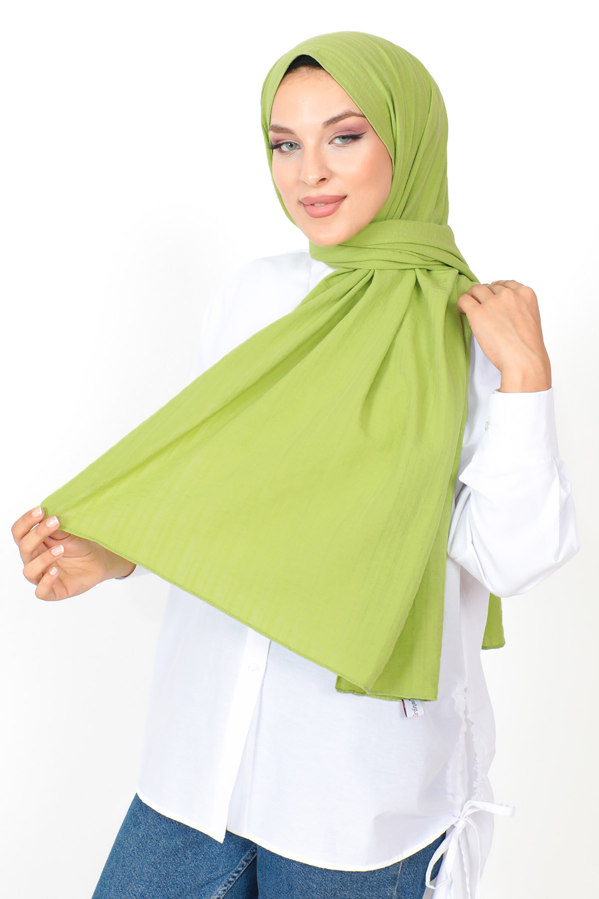 Dokulu Şal S012 Yeşil