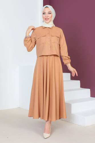 Etekli İkili Takım TSD230649 Camel 
