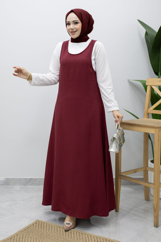 İçlikli Jile Elbise TSD260247 Fuşya - 3