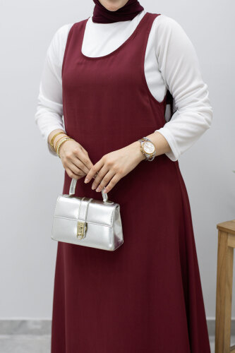 İçlikli Jile Elbise TSD260247 Fuşya - 4