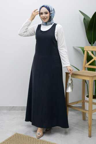 İçlikli Jile Elbise TSD260247 Lacivert - 3