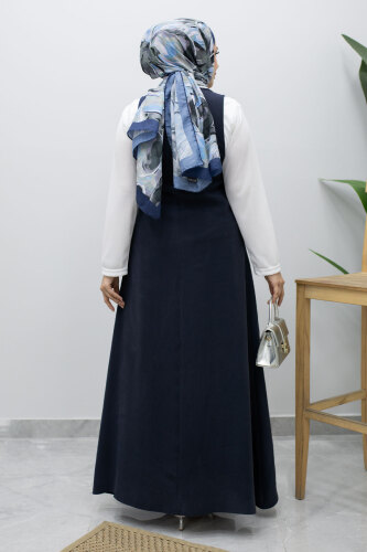 İçlikli Jile Elbise TSD260247 Lacivert - 6