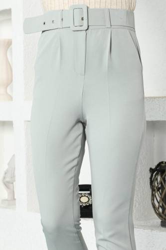 Kemerli Havuç Pantolon TSD221012 Mint Yeşili - 4