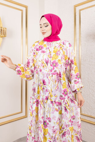Lamia Elbise TSD250211 Pembe - TESETTÜR DÜNYASI (1)