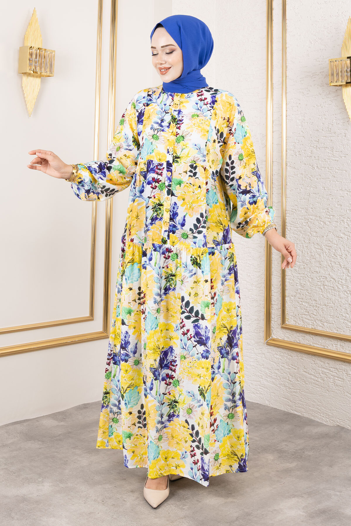 Lamia Elbise TSD250211 Sarı