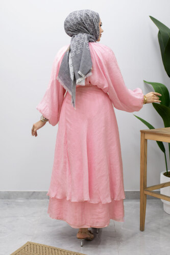 Lavin Seyyar Etekli Takım TSD260242 Pembe - 6