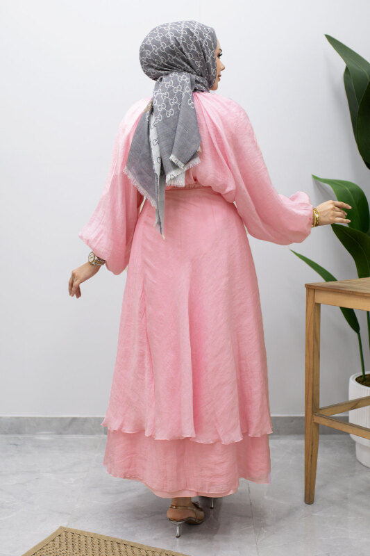 Lavin Seyyar Etekli Takım TSD260242 Pembe - 6
