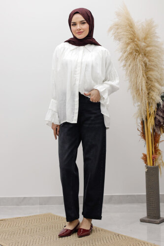 Mom Jean Pantolon TSD260123 Antrasit 