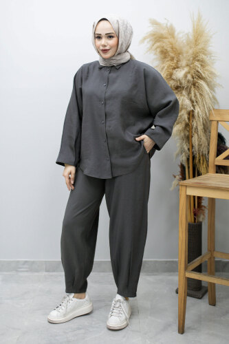 Oversize İkili Takım TSD260190 Füme 