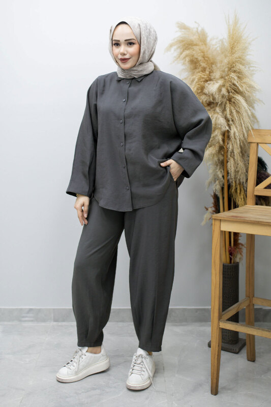 Oversize İkili Takım TSD260190 Füme - 1