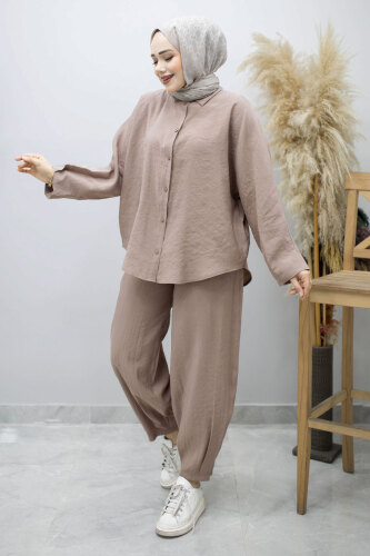 Oversize İkili Takım TSD260190 Vizon 