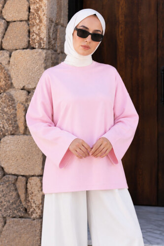 Oversize Oysho Sweat TSD260331 Pembe - 3