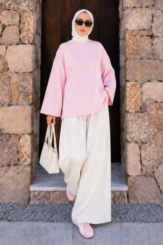 Oversize Oysho Sweat TSD260331 Pembe - 4