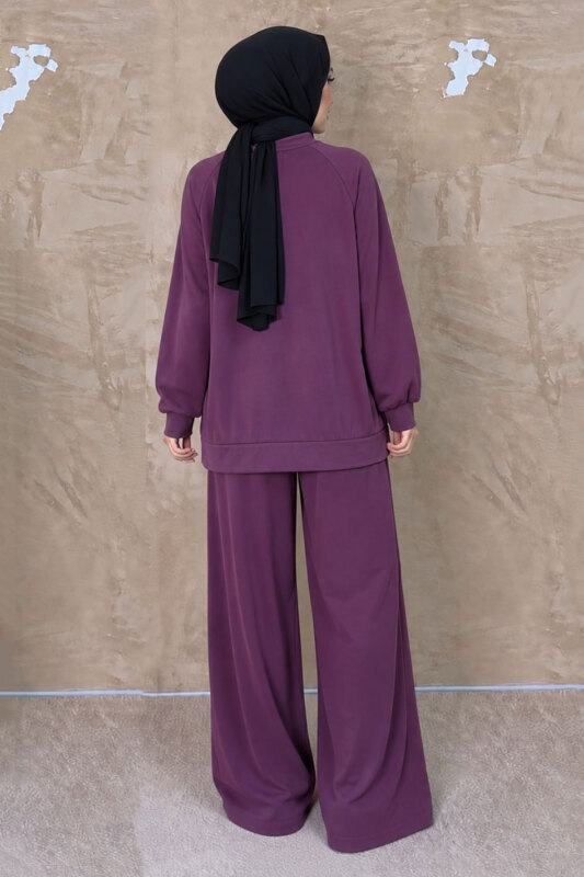 Pilise Detaylı Oysho Takım TSD260333 Mürdüm - 6