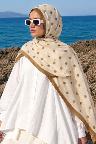 Puantiyeli Şal TSD260287 Camel 