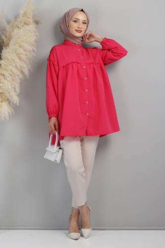 Robalı Tunik TSD1338 Fuşya 