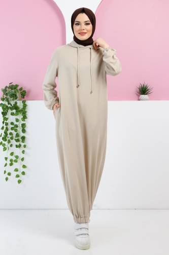 Spor Elbise TSD220405 Bej - Tesettür Dünyası (1)