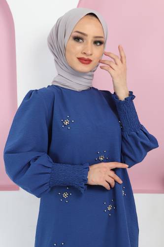 Taşlı Takım TSD220424 İndigo - Tesettür Dünyası (1)