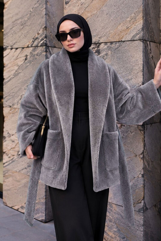 Torba Cepli Alpaka Fox Kaban TSD260340 Gri - Tesettür Dünyası (1)