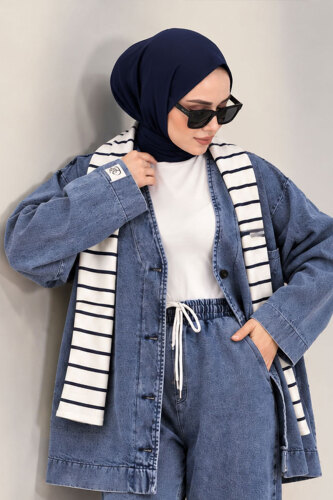 Vera Denim Takım TSD250104 Mavi - 4
