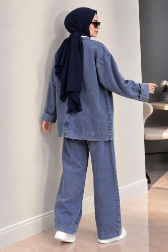 Vera Denim Takım TSD250104 Mavi - 6
