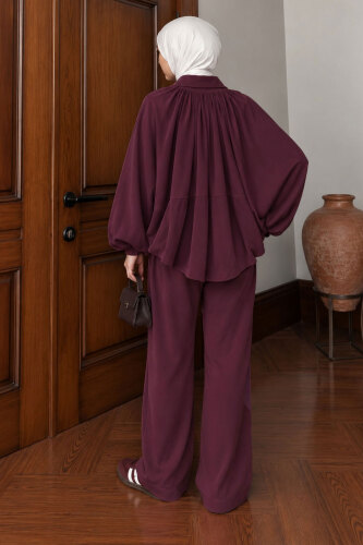 Yarasa Kol Oysho Takım TSD260309 Mürdüm - 6
