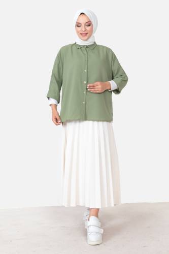 Yarasa Kol Tunik TSD230904 Mint Yeşili - 1